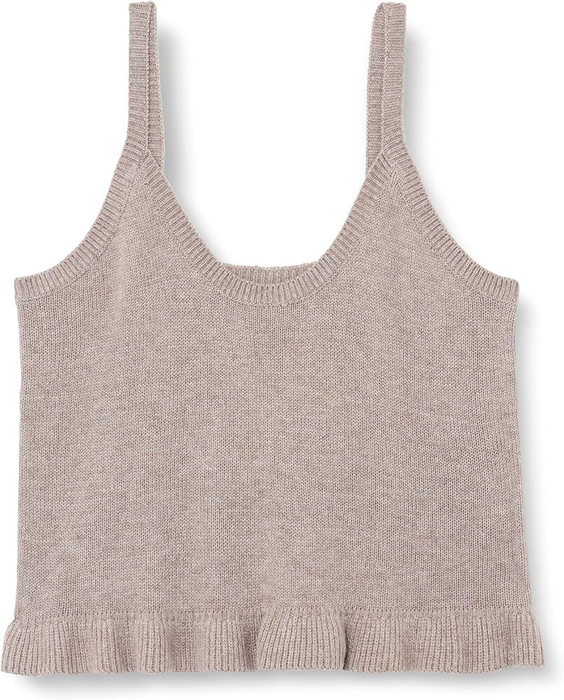 The Drop Women's Ameena Ruffle Cropped Sweater Tank | Amazon (US)