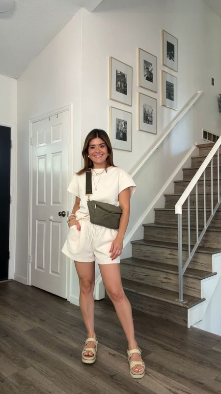 I live a good Amazon Set! This one is so comfortable and soft. It runs a little big, do not size up. 
I’m wearing size small.
Take $20 off my Vince Camuto sandals with code “take20” 

#LTKSaleAlert #LTKShoeCrush #LTKFindsUnder50