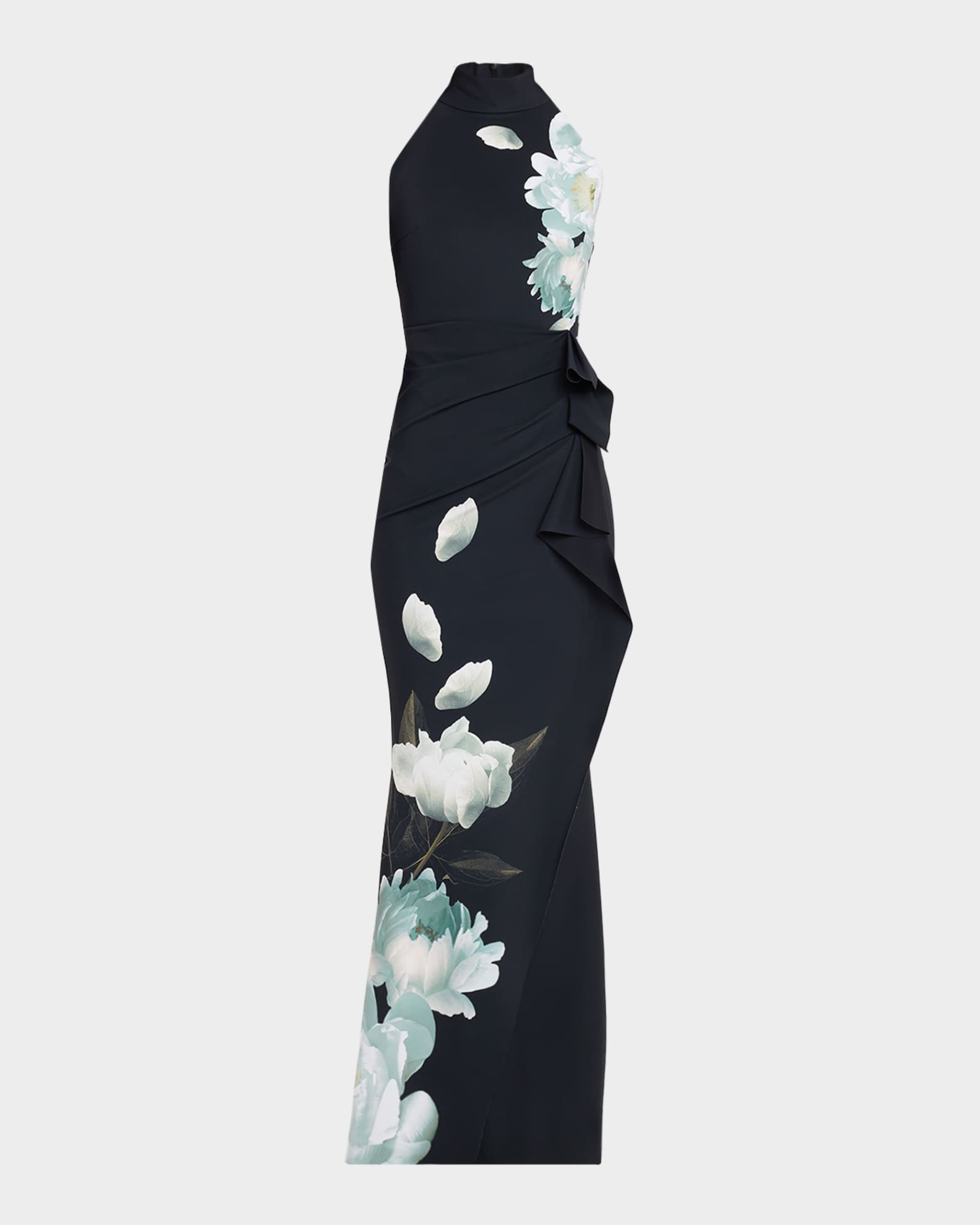 Gudrum Floral-Print Jersey Mermaid Gown | Neiman Marcus