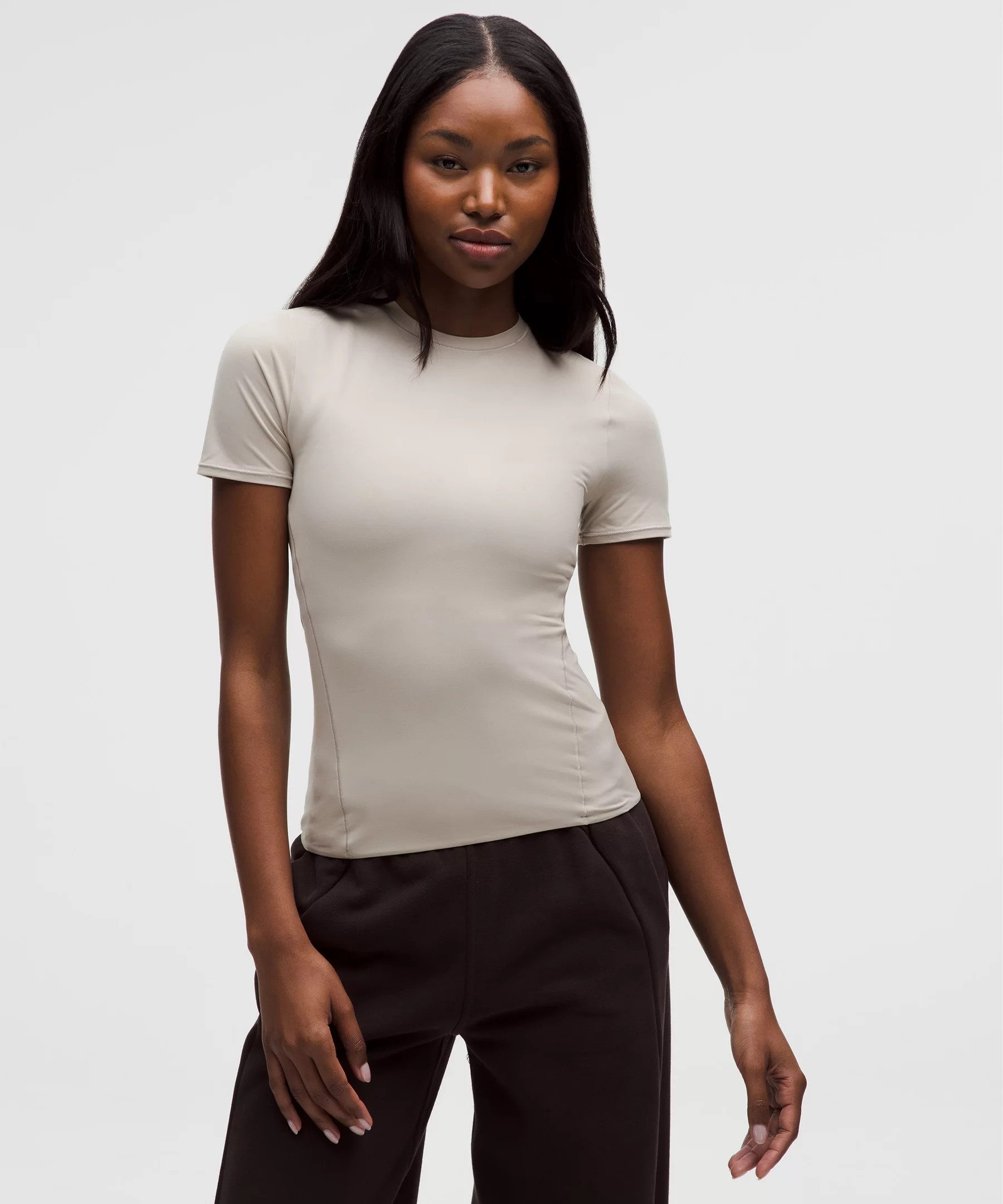 Wundermost Ultra-Soft Nulu Hip-Length Crewneck Shirt | Women's Short Sleeve Shirts & Tee's | lulu... | Lululemon (US)