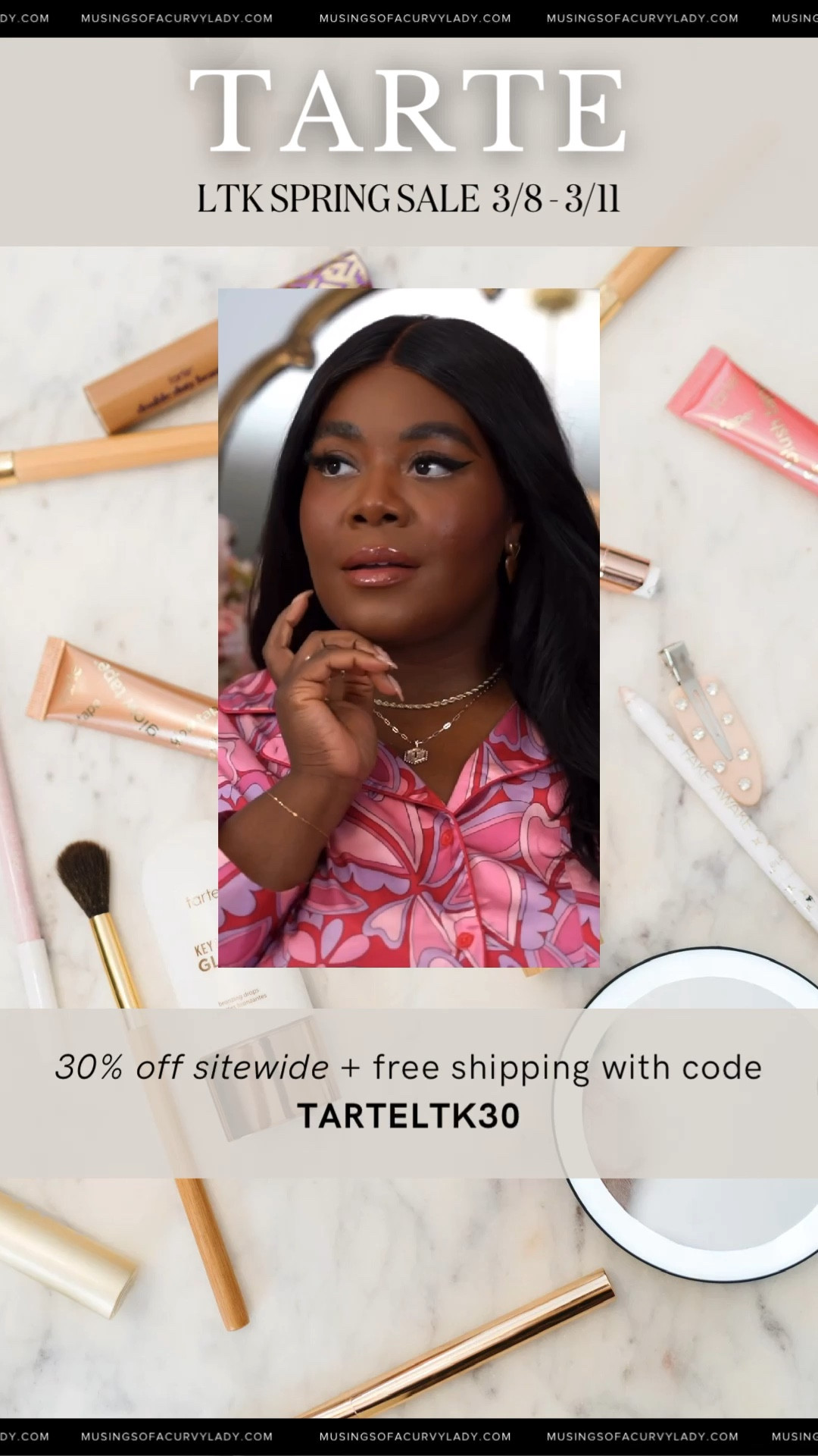 Take 30% off sitewide at Tarte through Monday only!

LTK spring sale, lipstick, lipgloss, sale alert, make up, beauty, lip vinyl 

#LTKbeauty #LTKsalealert #LTKSpringSale