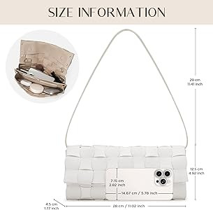 CHUNLI Woven Evening Clutch Purses for Women, PU Crossbody Shoulder Purse Handbag for Evening, Fo... | Amazon (US)