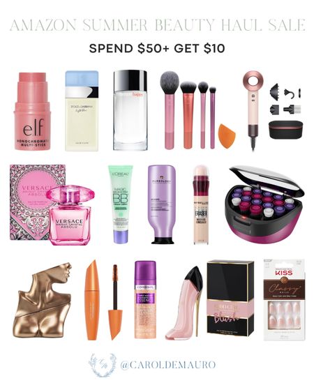 Make sure you don't miss out on this great deal! Amazon is having a Summer Beauty Haul Sale! Spend $50 on these makeup must-haves, perfumes, beauty tools, and more to get a $10 discount code!
#beautydeals #skincareroutine #giftsforher #affordablefinds

#LTKBeauty #LTKSeasonal #LTKSaleAlert