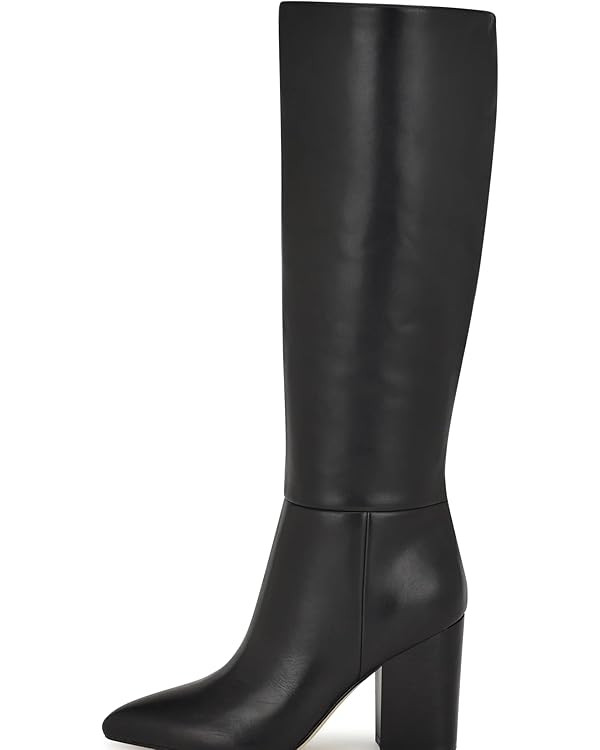 Mattiventon Knee High Boots Women Fall Tall Boots for Women Chunky Heel Pointed Toe Side Zipper S... | Amazon (US)