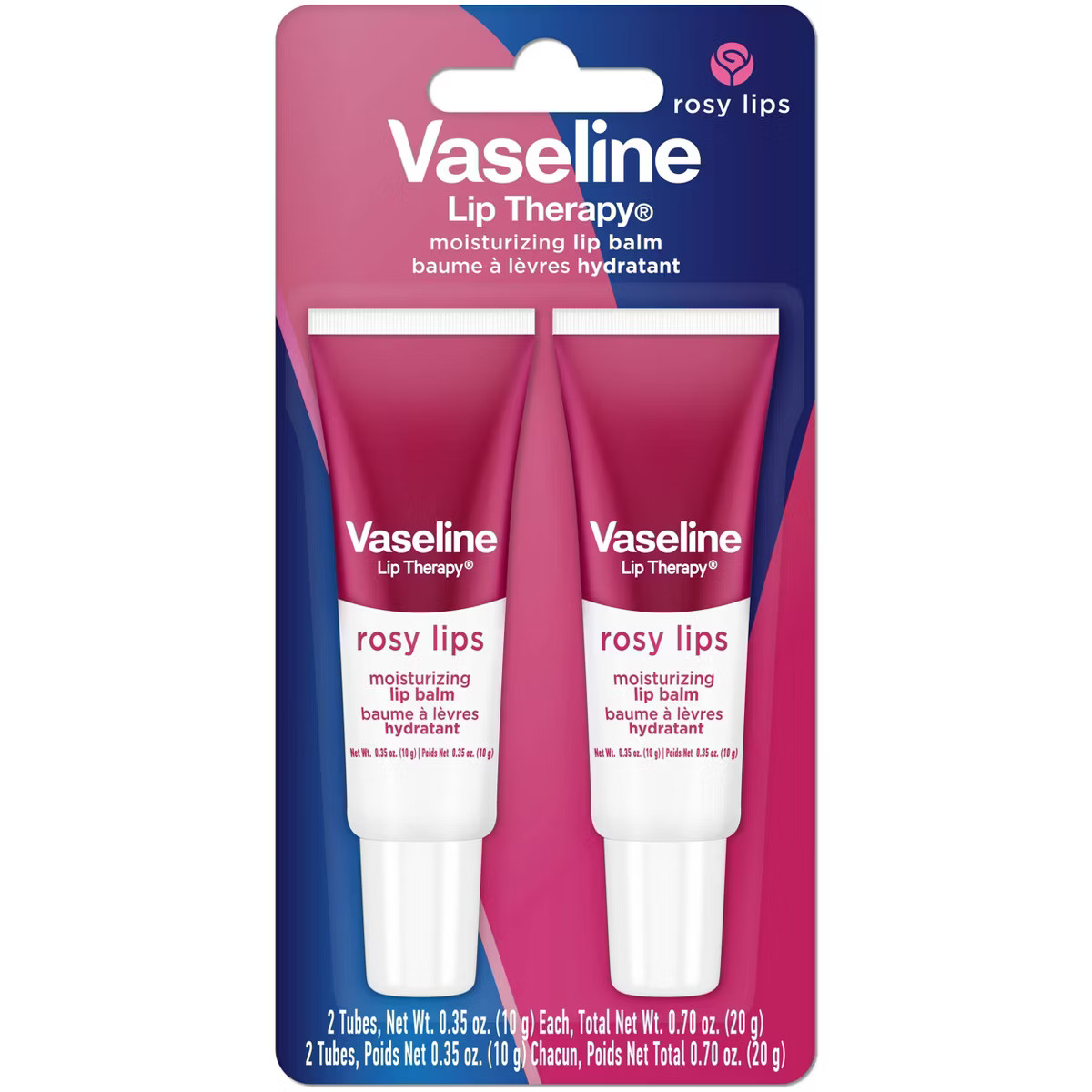 Vaseline Lip Therapy Travel Size Rosy Lip Balm - 2pk | Target