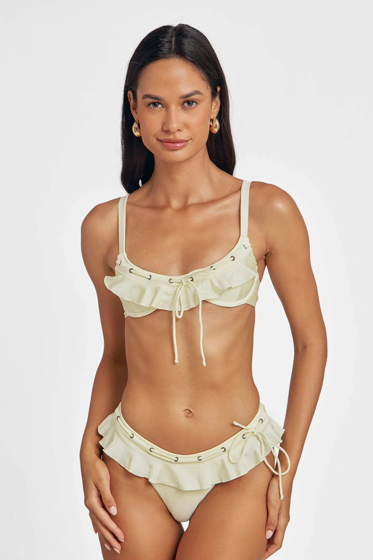 Debi Ruffled Underwire Top | Blackbough Swim