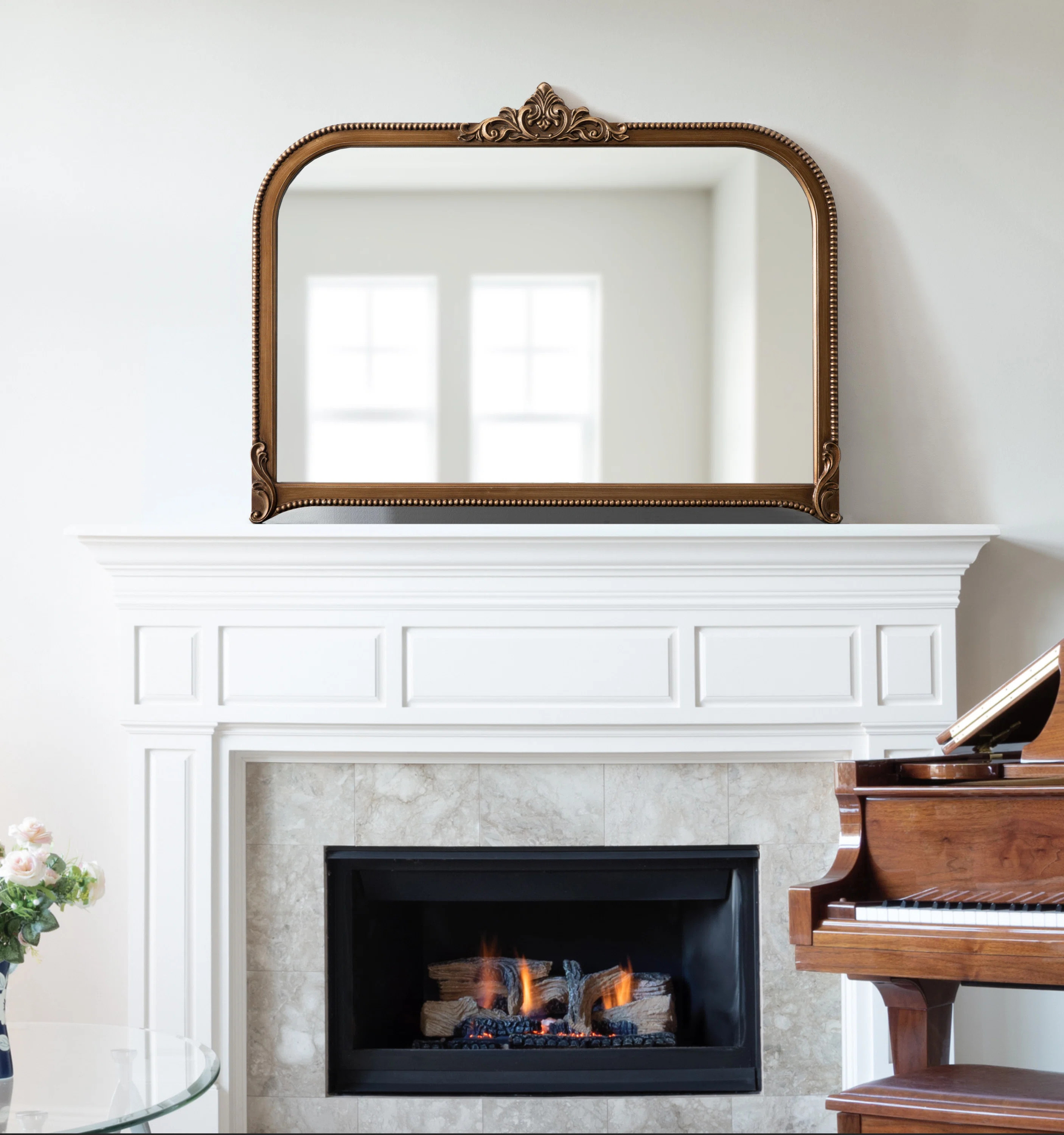 Hillenbrand Engineered Wood Arch Mirror | Wayfair North America