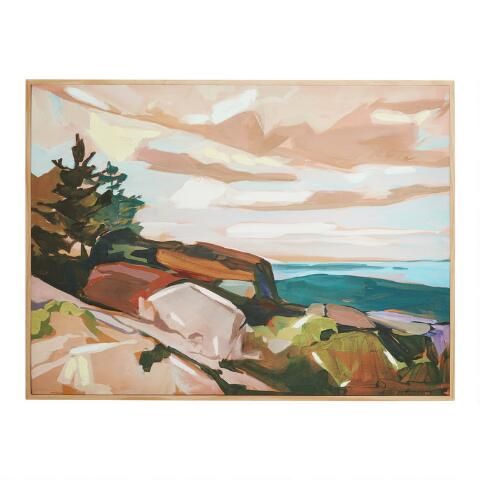 Saturated Landscape By Jess Franks Framed Canvas Wall Art | World Market