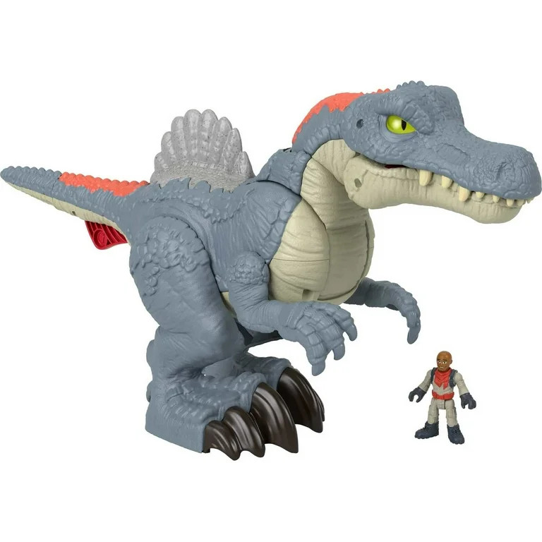 Imaginext Jurassic World Ultra Snap Spinosaurus Dinosaur Toy with Lights & Sounds, 2 Pieces, for ... | Walmart (US)