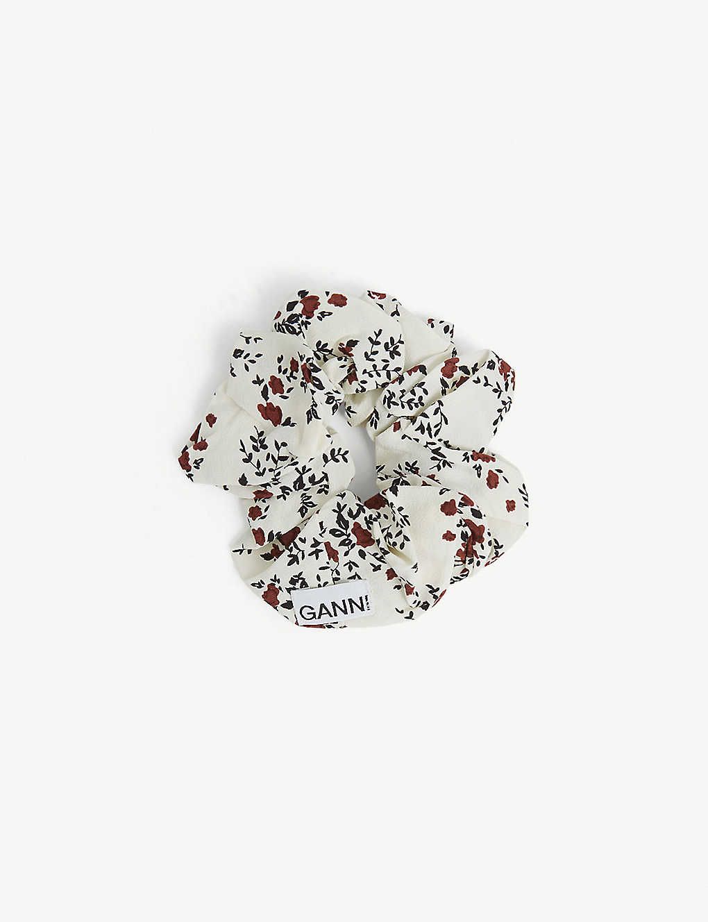 Floral-print woven scrunchie | Selfridges