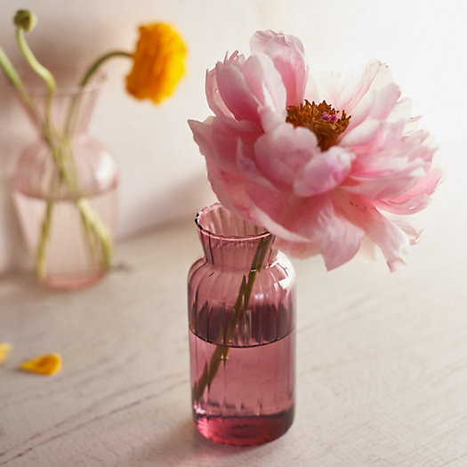 Colorful Fluted Glass Bud Vase | Terrain