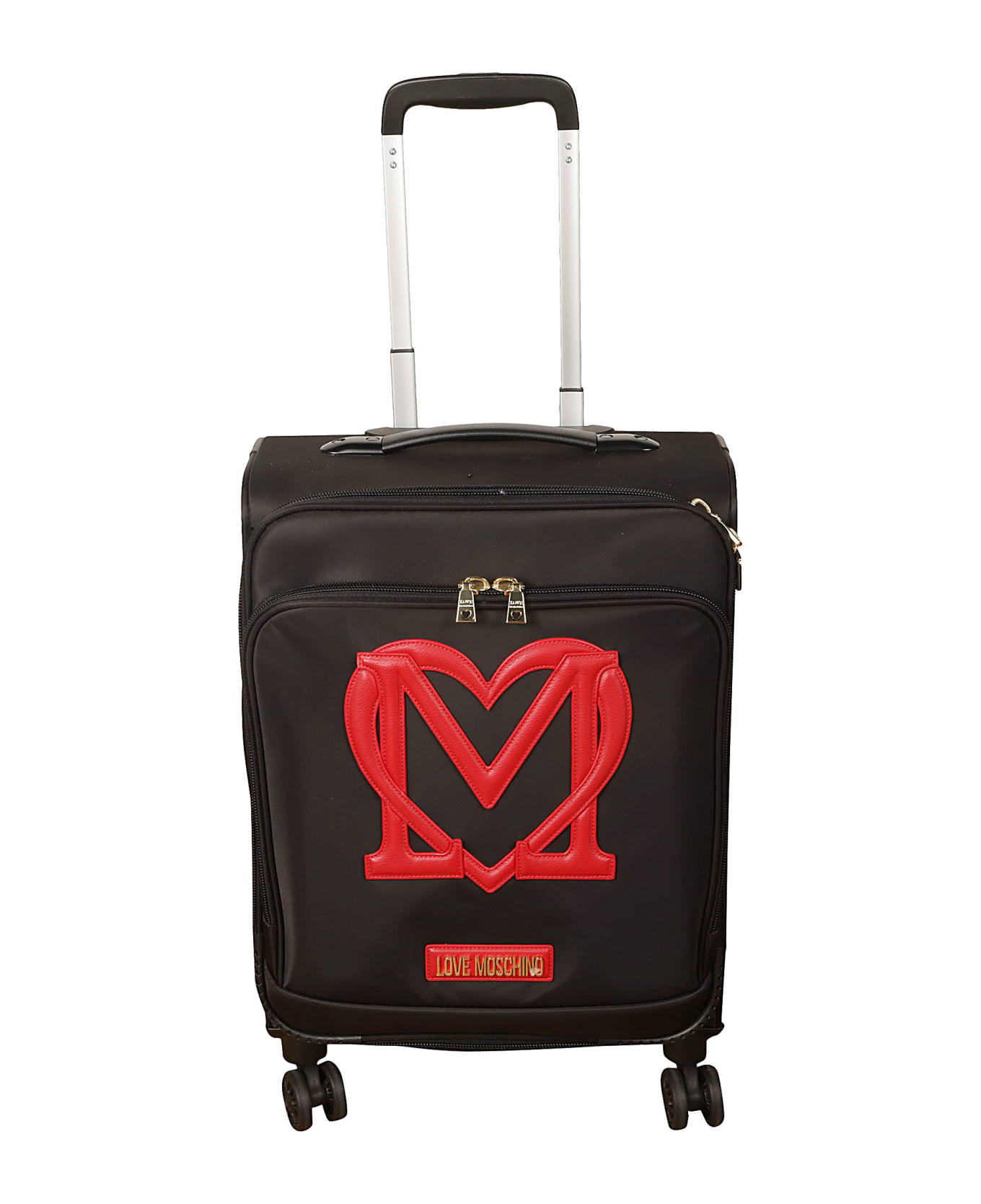 Heart Patched Two-way Zipped Trolley Luggage | Italist.com US