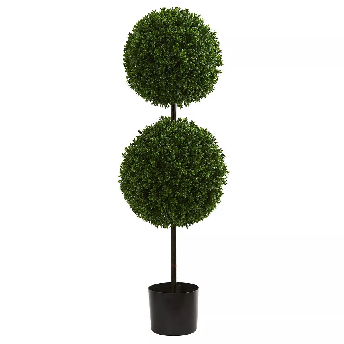 nearly natural 3.5-ft. Boxwood Double Ball UV Resistant Artificial Topiary Tree | Kohl's