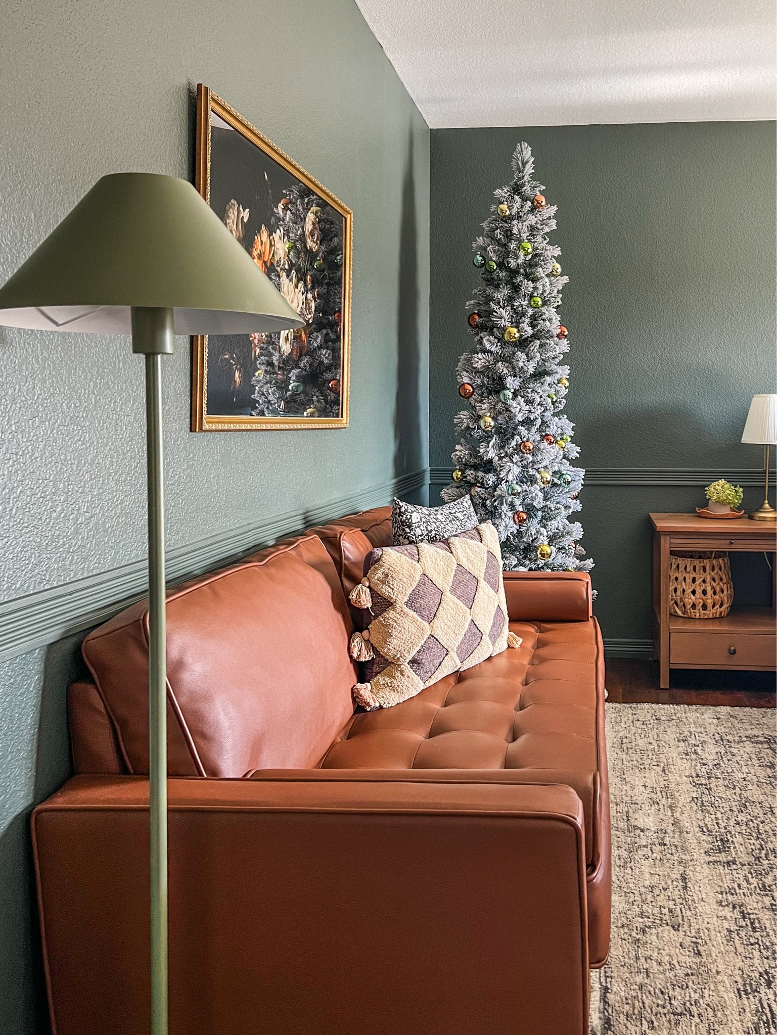 Bedroom tree. Christmas tree. Flocked Christmas tree. Skinny Christmas tree. Christmas trees on sale. Quick ship. Bedroom Christmas decor. Bedroom decor. Leather couch. Throw pillows. Target home. Decor. Amazon home decor. Vintage wall art. Downloaded art.

#LTKhome #LTKHoliday #LTKSeasonal