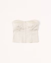 Women's Strapless Hook-and-Eye Corset Top | Women's Tops | Abercrombie.com | Abercrombie & Fitch (US)