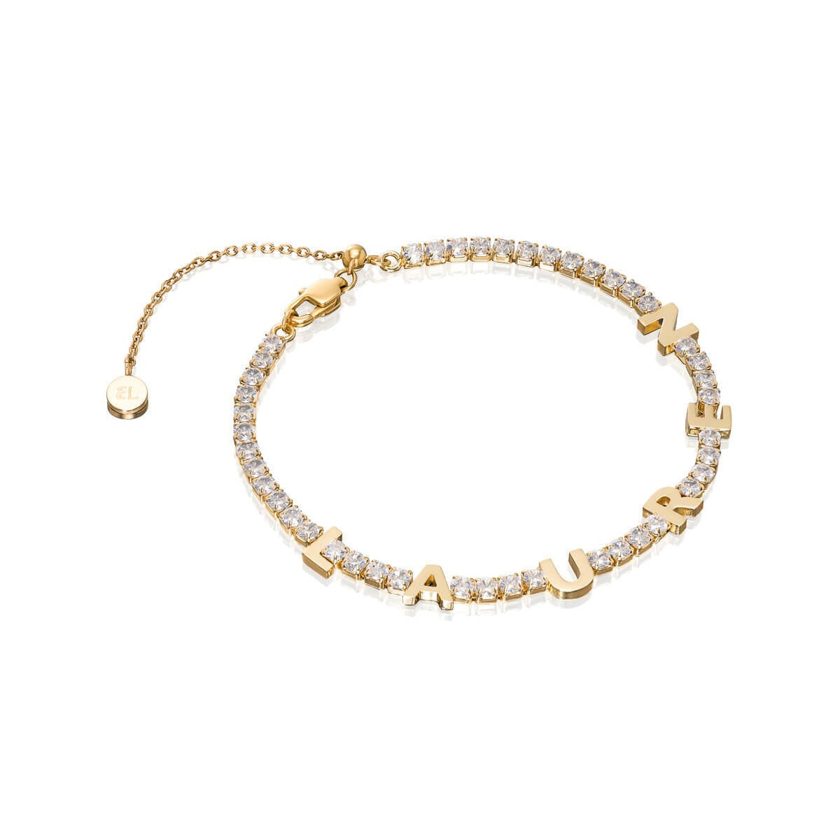 Custom Name Tennis Bracelet (Gold) | Abbott Lyon