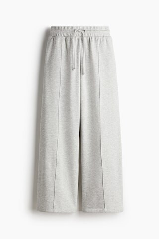 H & M - Wide-Leg Crease-Front Sweatpants - Gray | H&M (US + CA)