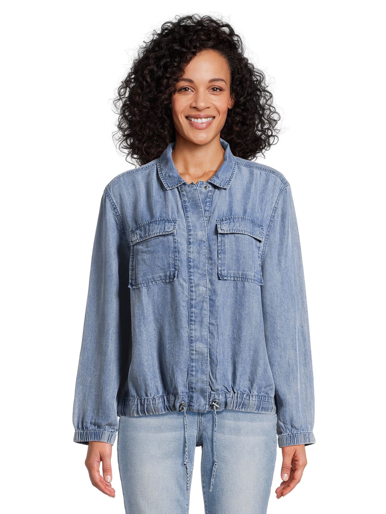 Time and Tru Women's Soft Utility Jacket, Sizes XS-XXXL | Walmart (US)