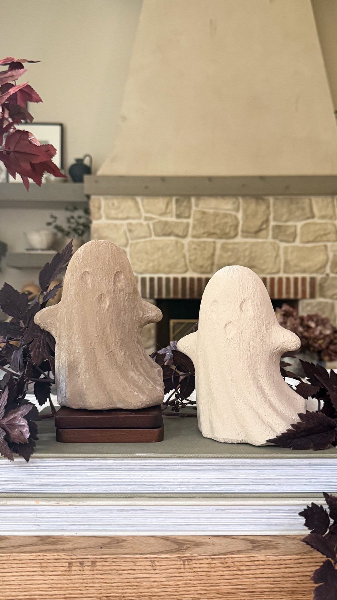 Make own stone look ghosts for under $6! I used the colors Linen & Linen + a little Burnt Umber for these ghosts.

#LTKSeasonal #LTKHome #LTKSaleAlert