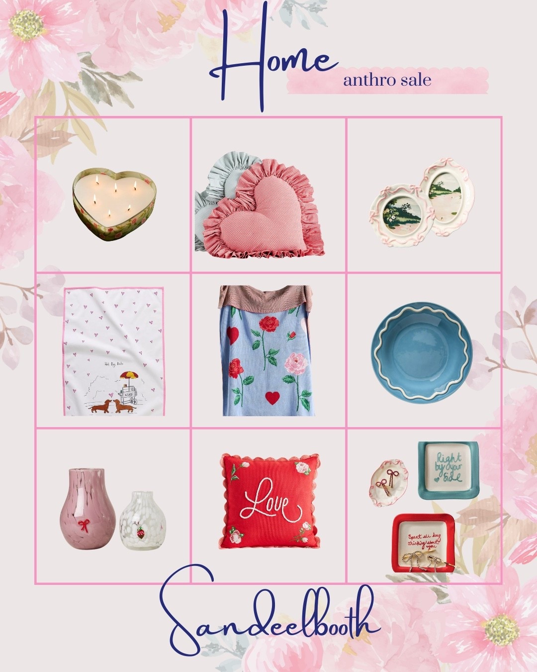 Valentine’s Day but make it home decor 💕
Anthropologie’s home sale is serving soft romance: ruffles, hearts, rosy glass, and those little details that make your space feel extra loved-in.

Perfect if you’re decorating for February, hosting Galentine’s, or just believe your home deserves cute things year-round. ✨
I linked my favorite heart-eyed finds here—because cozy can still be romantic.

💌 Save this for later & tap to shop the sale below ⬇️ 


#LTKHome #LTKSaleAlert #LTKValentine