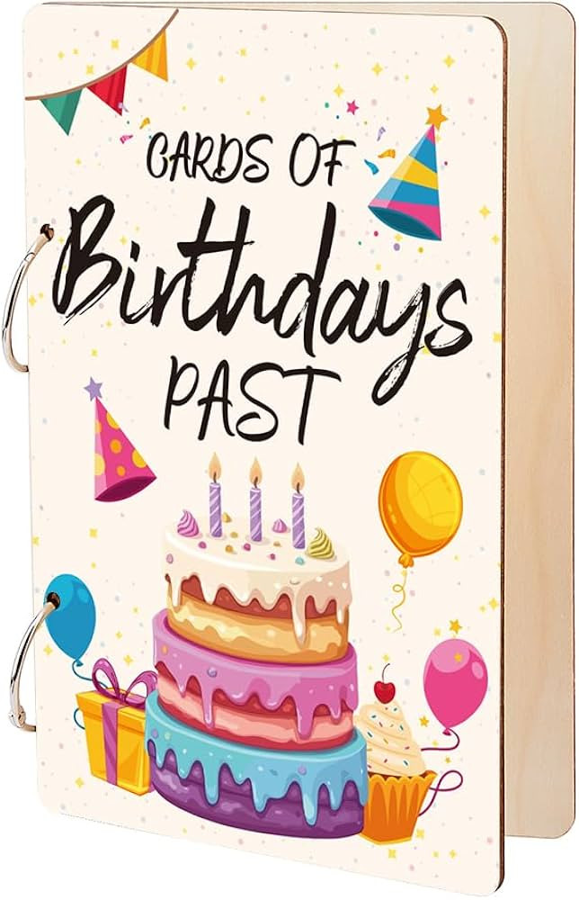 SUPERDANT Birthdays Past Greeting Card Organizer Birthday Cake Gift Card Holder Cake Cards Keeper... | Amazon (US)