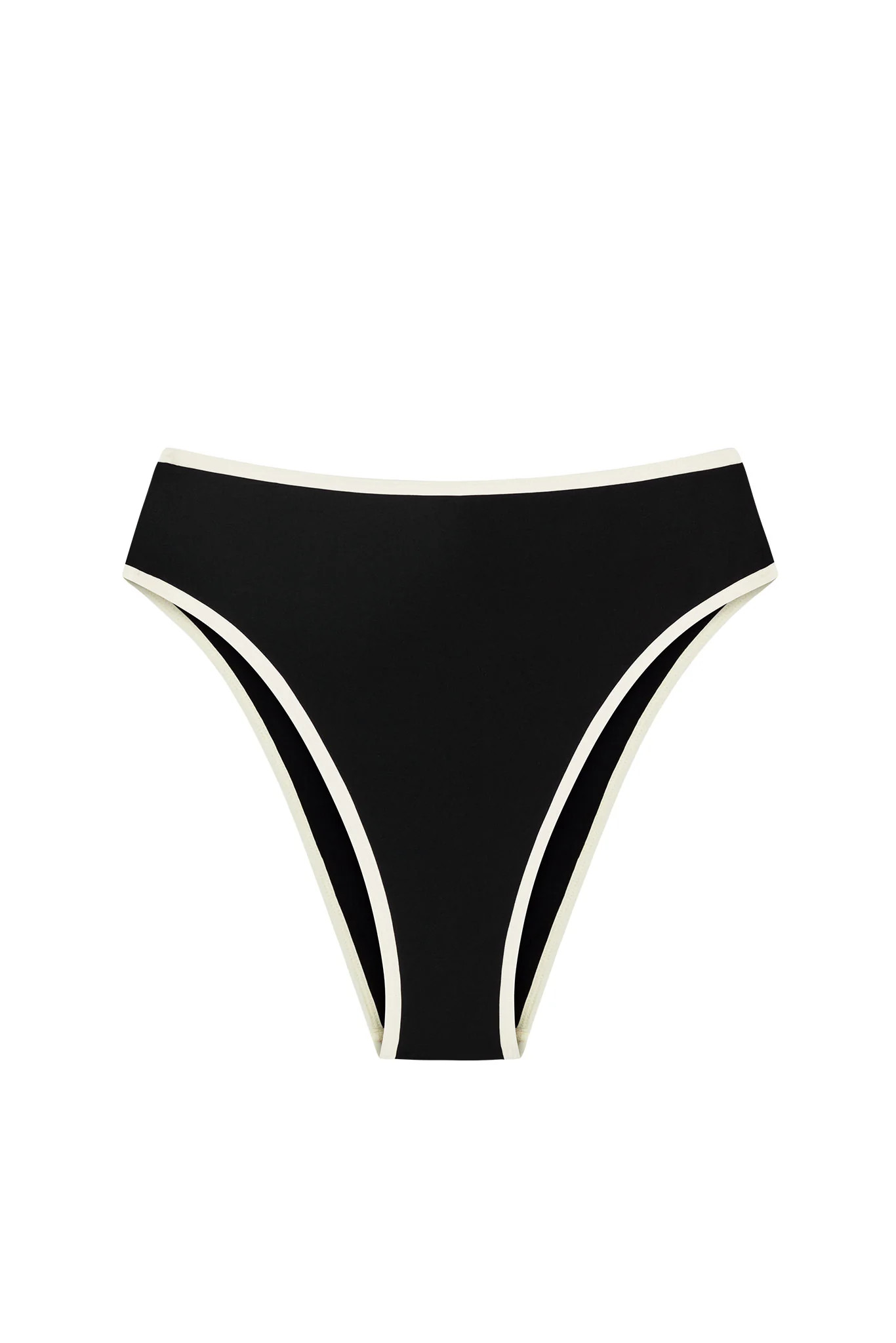 Ravello Bottom - Black/Ivory | Monday Swimwear