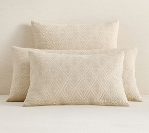 Diamond Matelasse Sham | Pottery Barn (US)