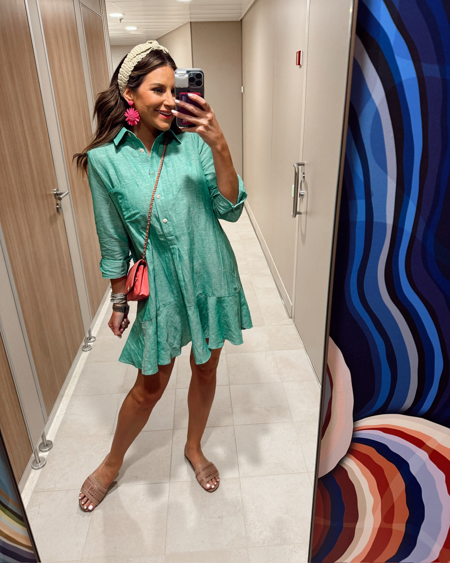 In a small Tuckernuck dress and accessories for cruise/resort outfit - all fits TTS.

#LTKSeasonal #LTKtravel #LTKstyletip