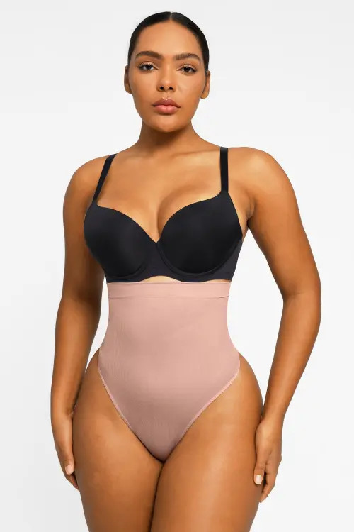 Shapellx Eco Contour Seamless Shaping Panty in Dark Skin at Nordstrom, Size 5X-Large | Nordstrom