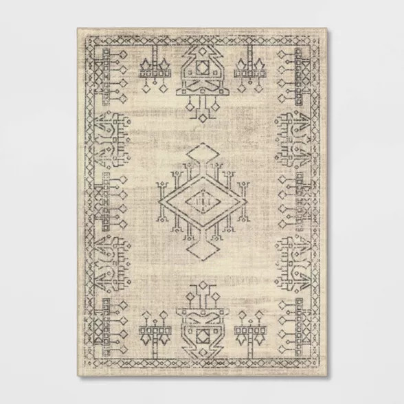 Hancock Distressed Center Motif Beige - Threshold™ | Target