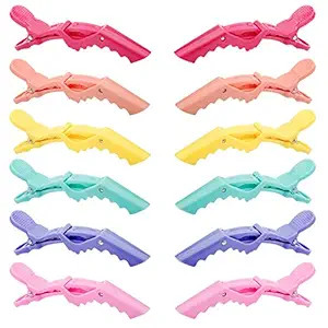 GLAMFIELDS 12 pcs Alligator Hair Clips for Styling Sectioning, Non-slip Grip Clips for Hair Cutti... | Amazon (US)