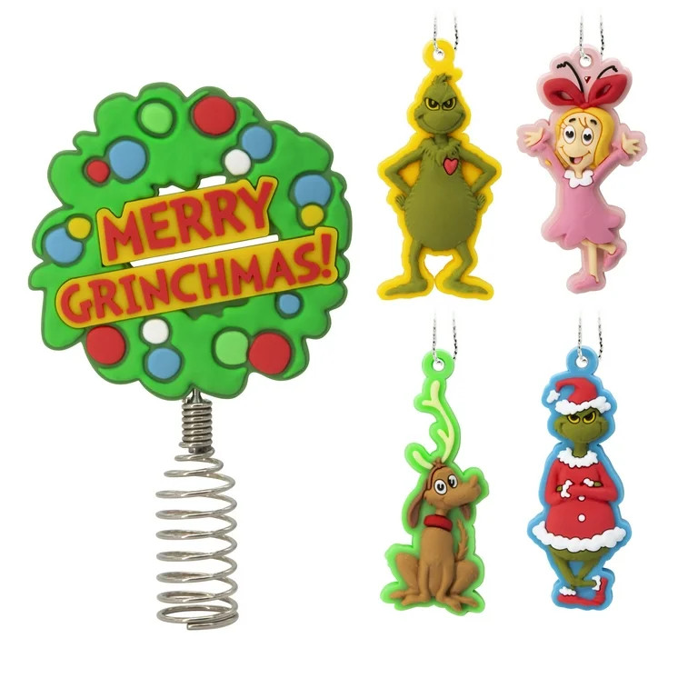 Hallmark Mini Christmas Tree Topper and Ornaments (Dr. Seuss's How The Grinch Stole Christmas!), ... | Walmart (US)