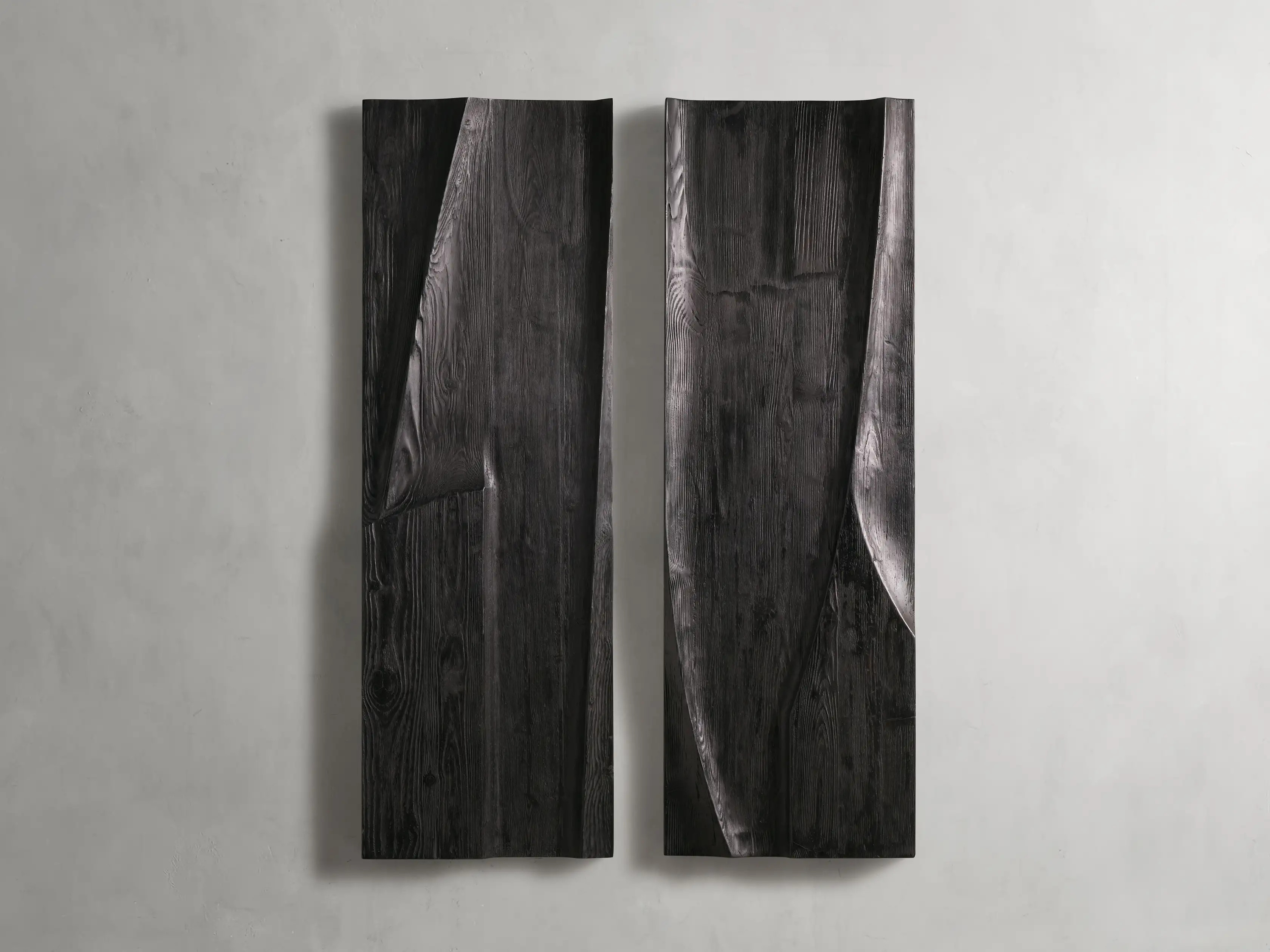 Onyx Diptych Wall Sculpture in Black (Set of 2) | Arhaus