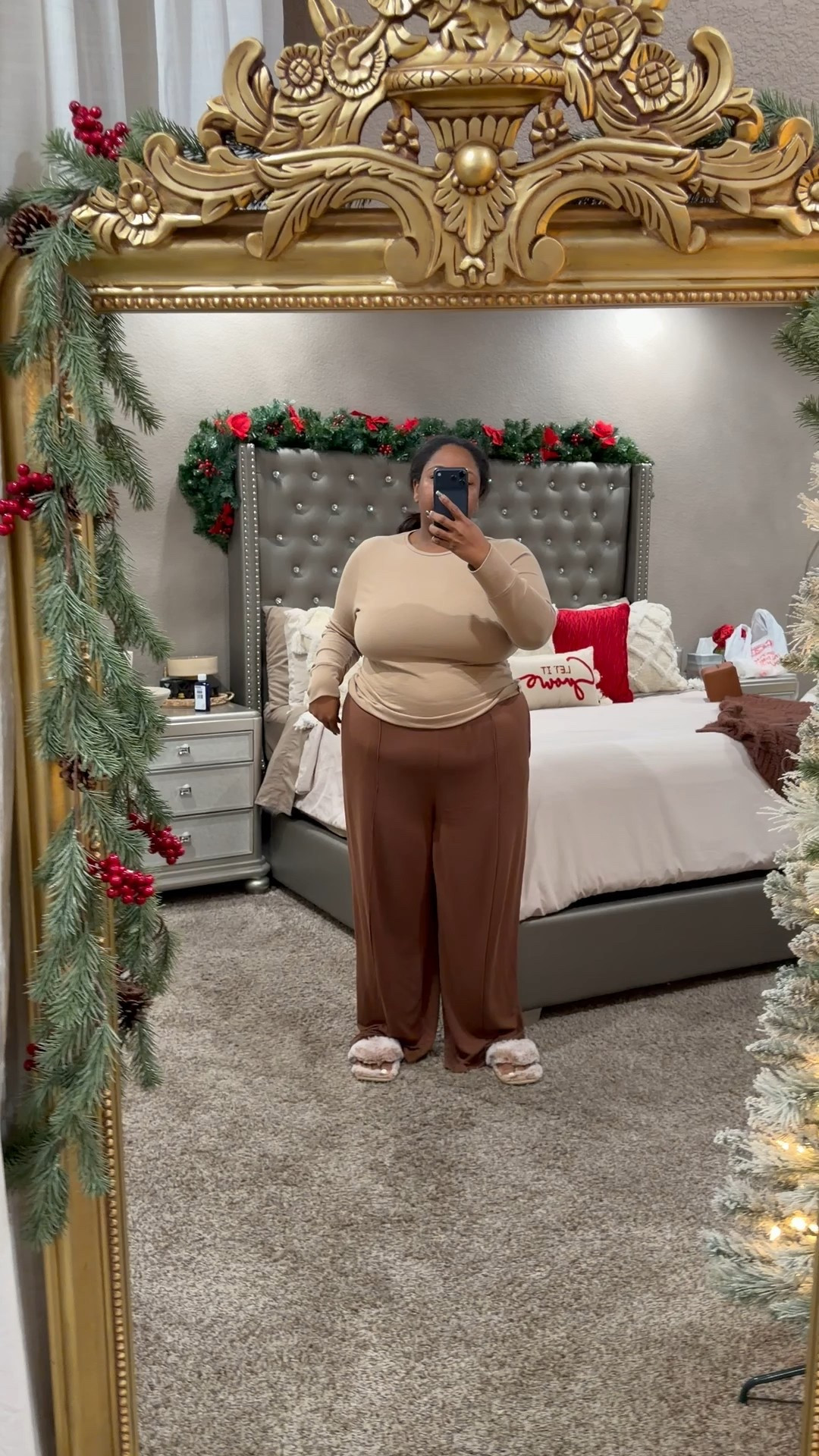 ✨Plus size Walmart lounge or work from home comfy outfit. 

✨Sizing: I’m a size 22 & height 5’6 and I’m wearing a XXXL in both. I could have sized down in both the top & bottoms. These are tall girl friendly lounge pants. 

✨Tons of stretch & VERY flexible and comfortable! It also washes very well. Tumble dry on low.

Walmart finds. Walmart fashion. Plus size fashion. Women’s loungewear. Plus size loungewear. Plus size lounge pants. Tall girl, friendly lounge pants. House shoes. Walmart style.

#LTKmomlife #LTKHoliday #LTKPlusSize