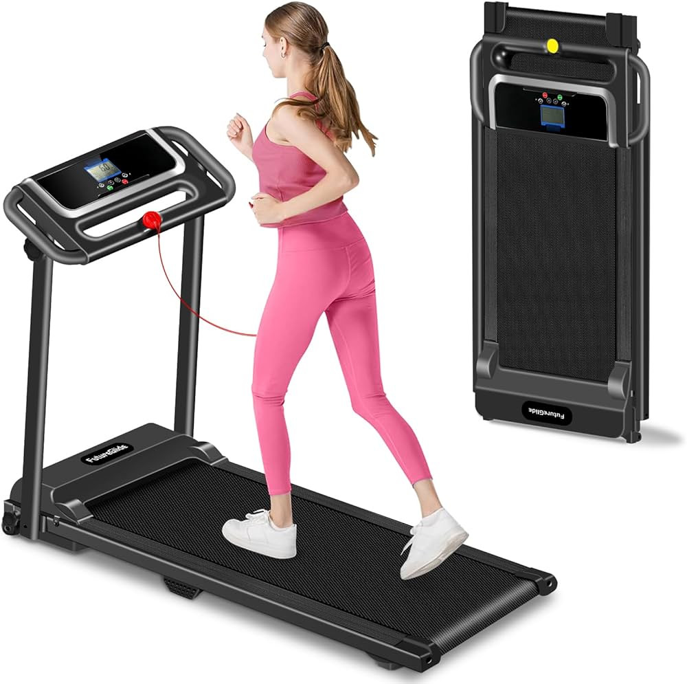 Portable Treadmill with Handle, 3.0HP Walking Pad Treadmill, Electric Compact Treadmills,Treadmil... | Amazon (US)