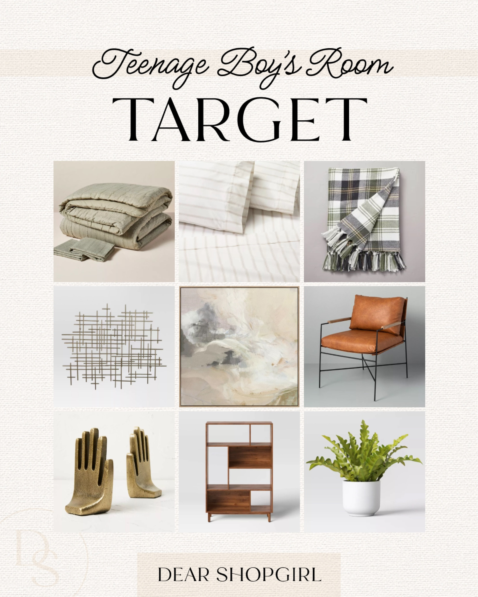 Teen boy’s room from Target! Loving these earthy tones, brass accents and warm furniture. This bookshelf is currently on sale and is so stunning!

#LTKhome #LTKfamily #LTKBacktoSchool