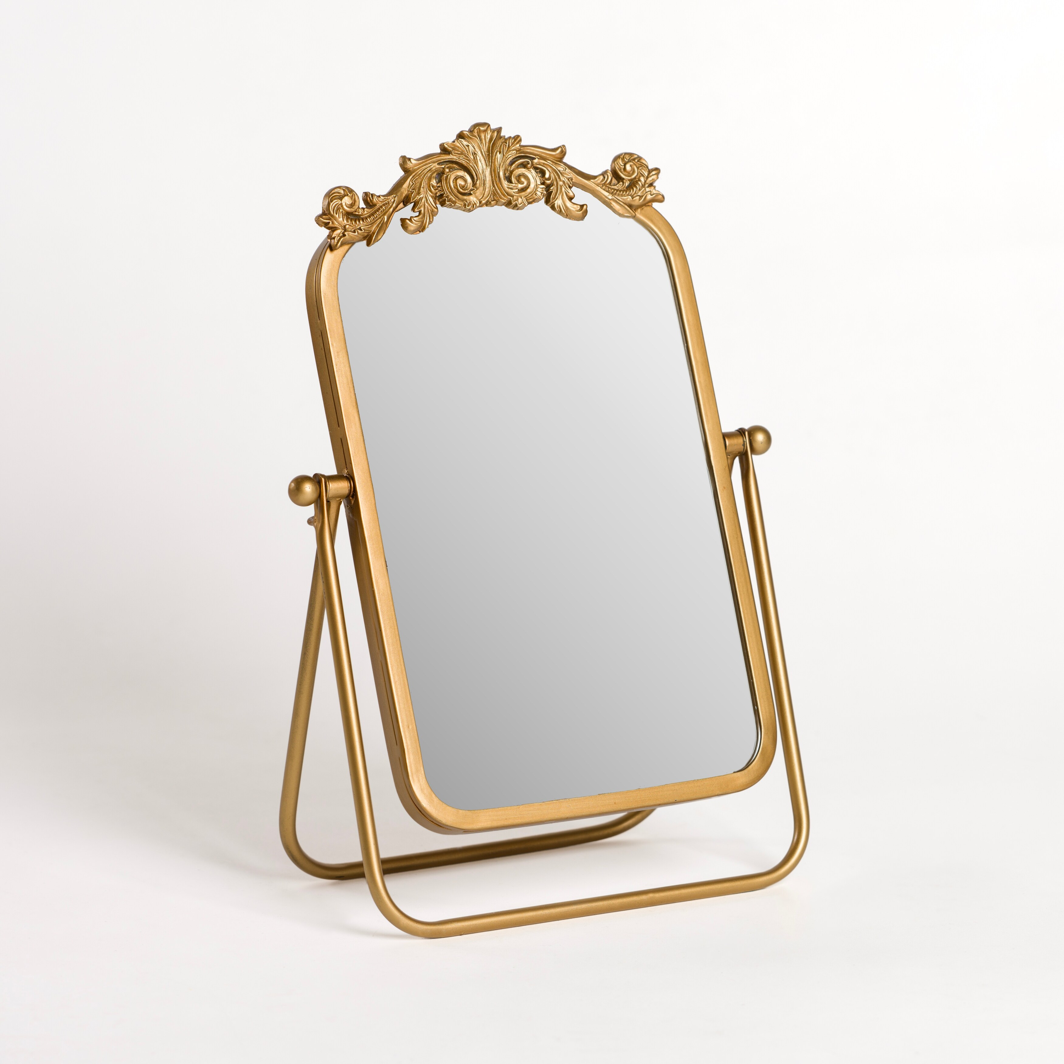 Gold Bordeaux Scroll Tabletop Mirror | Bed Bath & Beyond