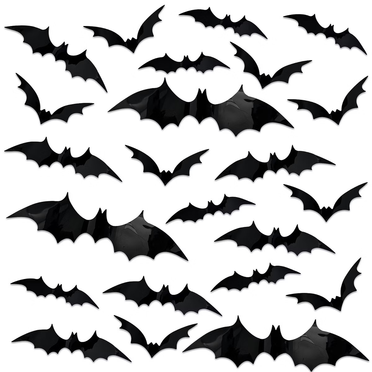 Wrapables 3D Bat Decorative Wall Decor Stickers, Decals for Halloween, Parties (60 pcs) | Target