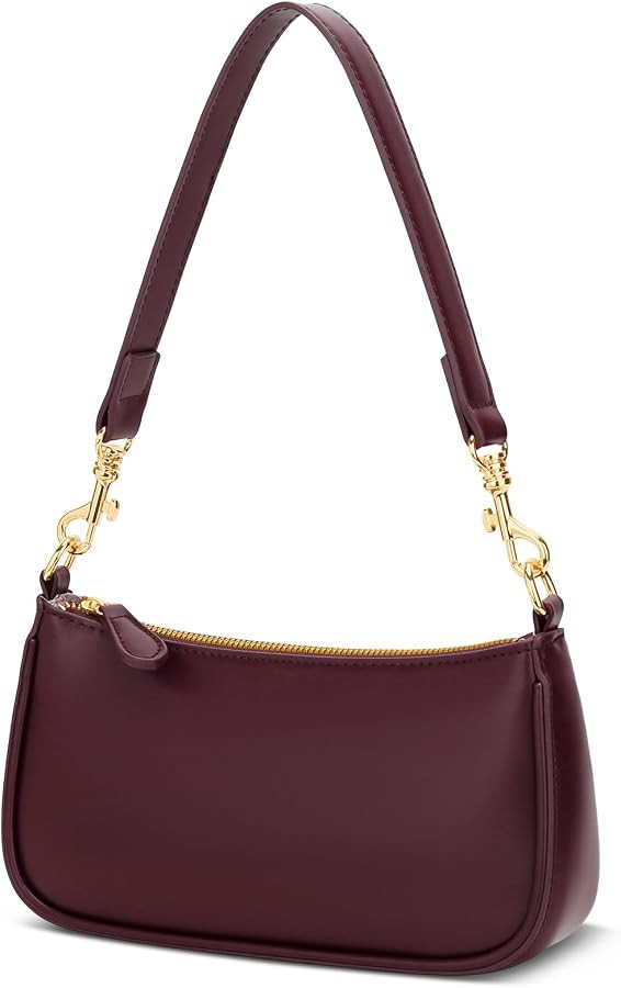 KKXIU Small Black Purse for Women, Cute Mini Shoulder Bag Zipper Closure | Amazon (US)