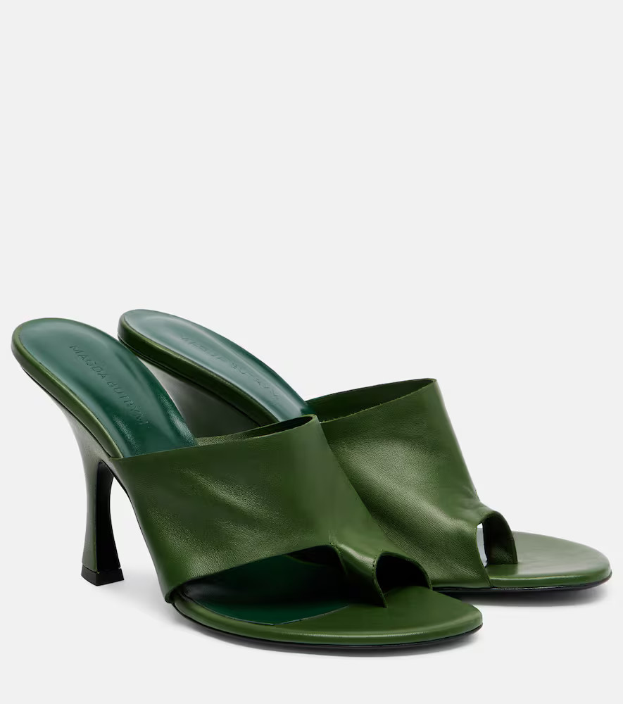 Magda Butrym Leather thong sandals | Mytheresa (INTL)