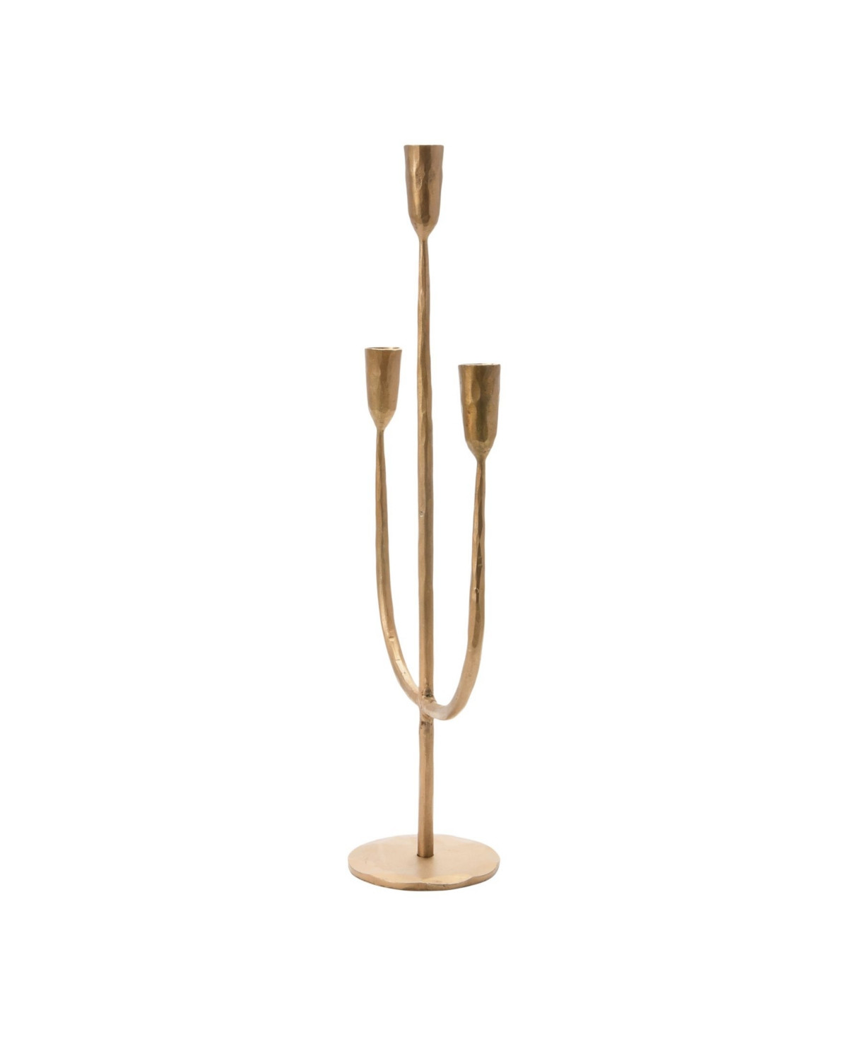 Hand-Forged Metal Candelabra, Antique-like Brass Finish - Brass | Macy's