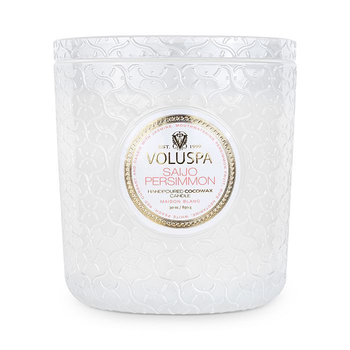 Saijo Persimmon Embossed Glass Triple Wick Luxe Candle 30 oz. | Bloomingdale's (US)