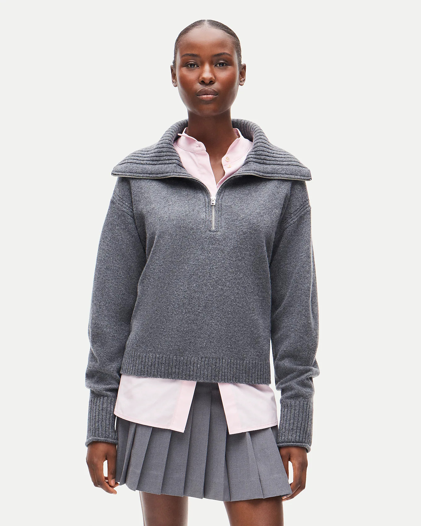 Cashmere quarter-zip sweater | J. Crew US