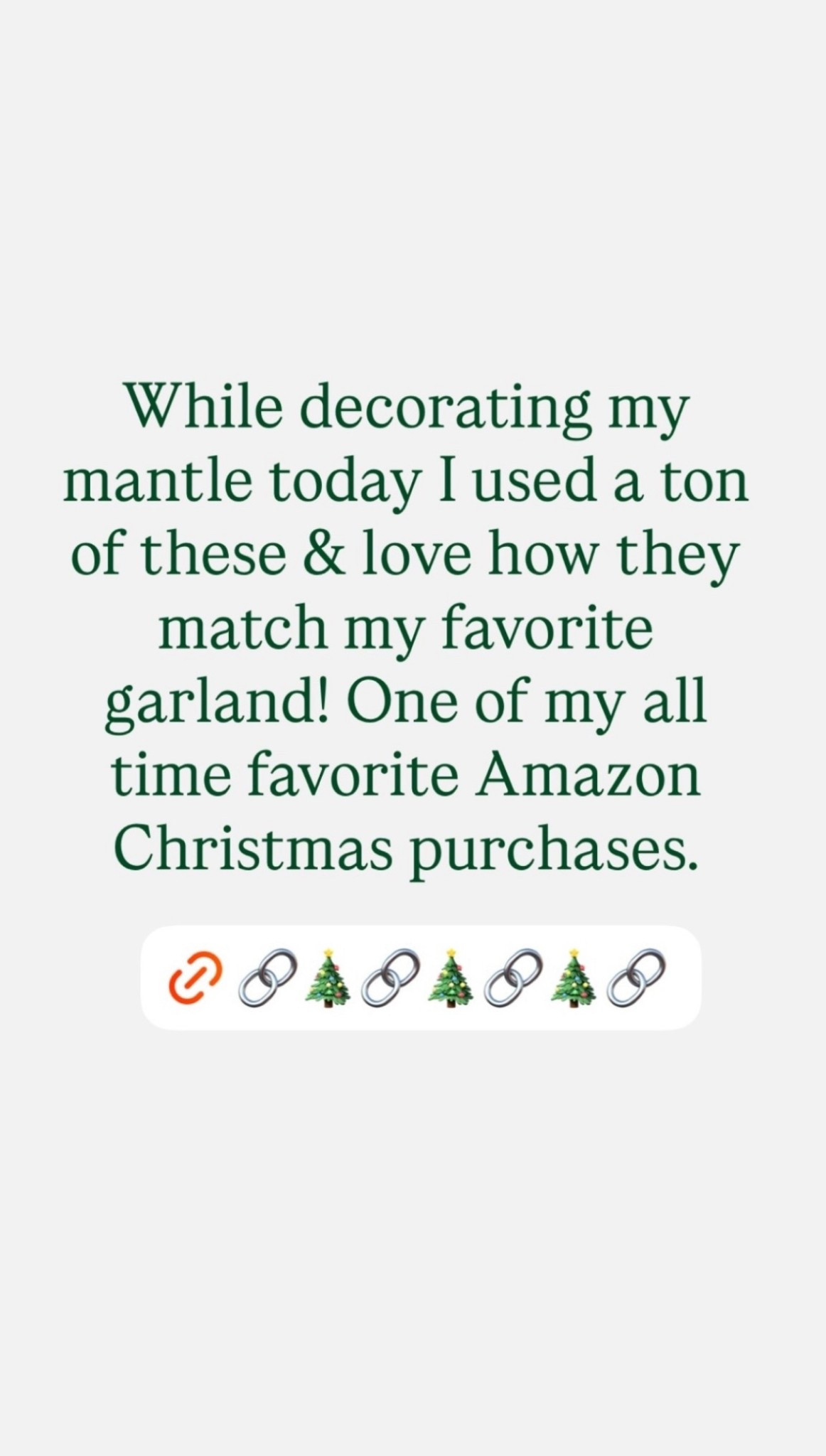 While decorating my mantle today I used a ton of these & love how they match my favorite garland! One of my all time favorite Amazon Christmas purchases.

#LTKGiftGuide #LTKHoliday #LTKHome