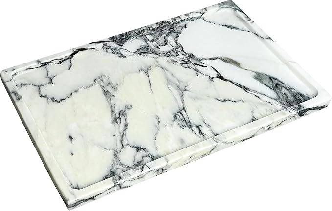 Genuine Natural Marble Tray for Luxurious Home Decorative- Marble Stone Storage Tray for Bathroom... | Amazon (US)