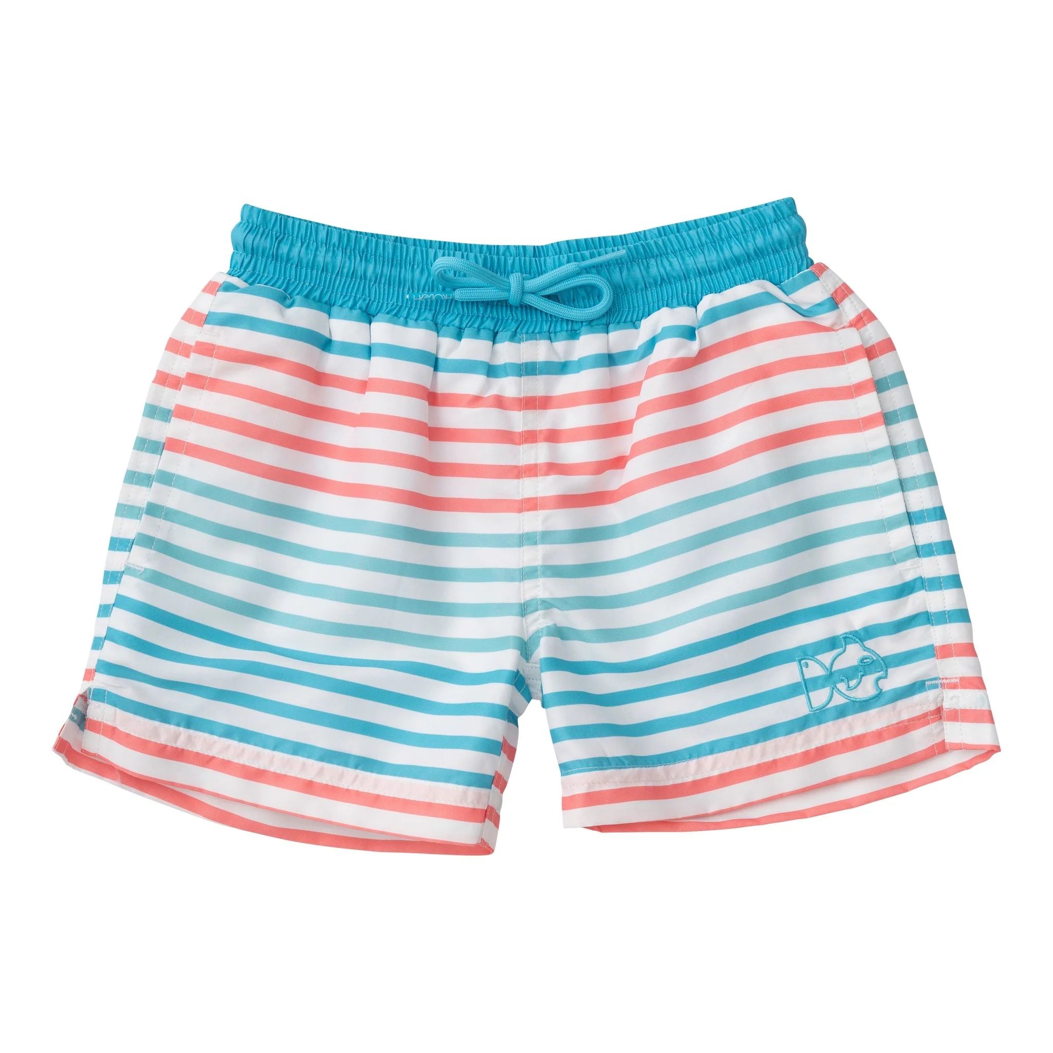 Boogie Board Swim Trunk in Scuba Blue Multi-Color Stripe | PRODOH