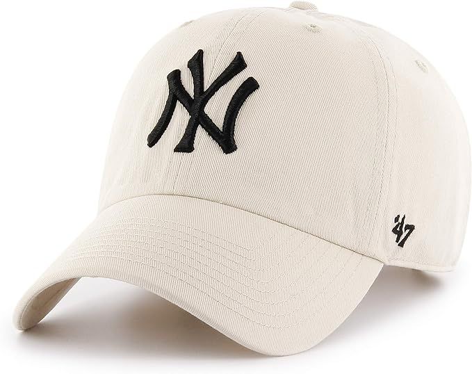 '47 Brand MLB NY Yankees Clean Up Cap - Natural Cream | Amazon (US)