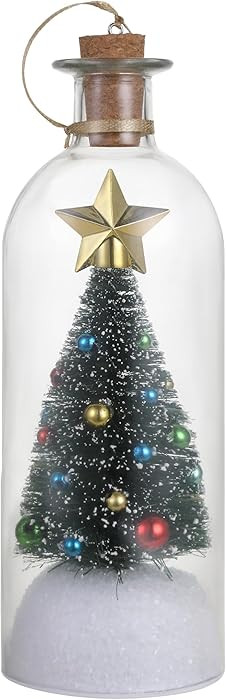 Mr. Christmas 8 in Recordable Christmas Message in a Bottle Ornament – Glass Holiday Decoration... | Amazon (US)