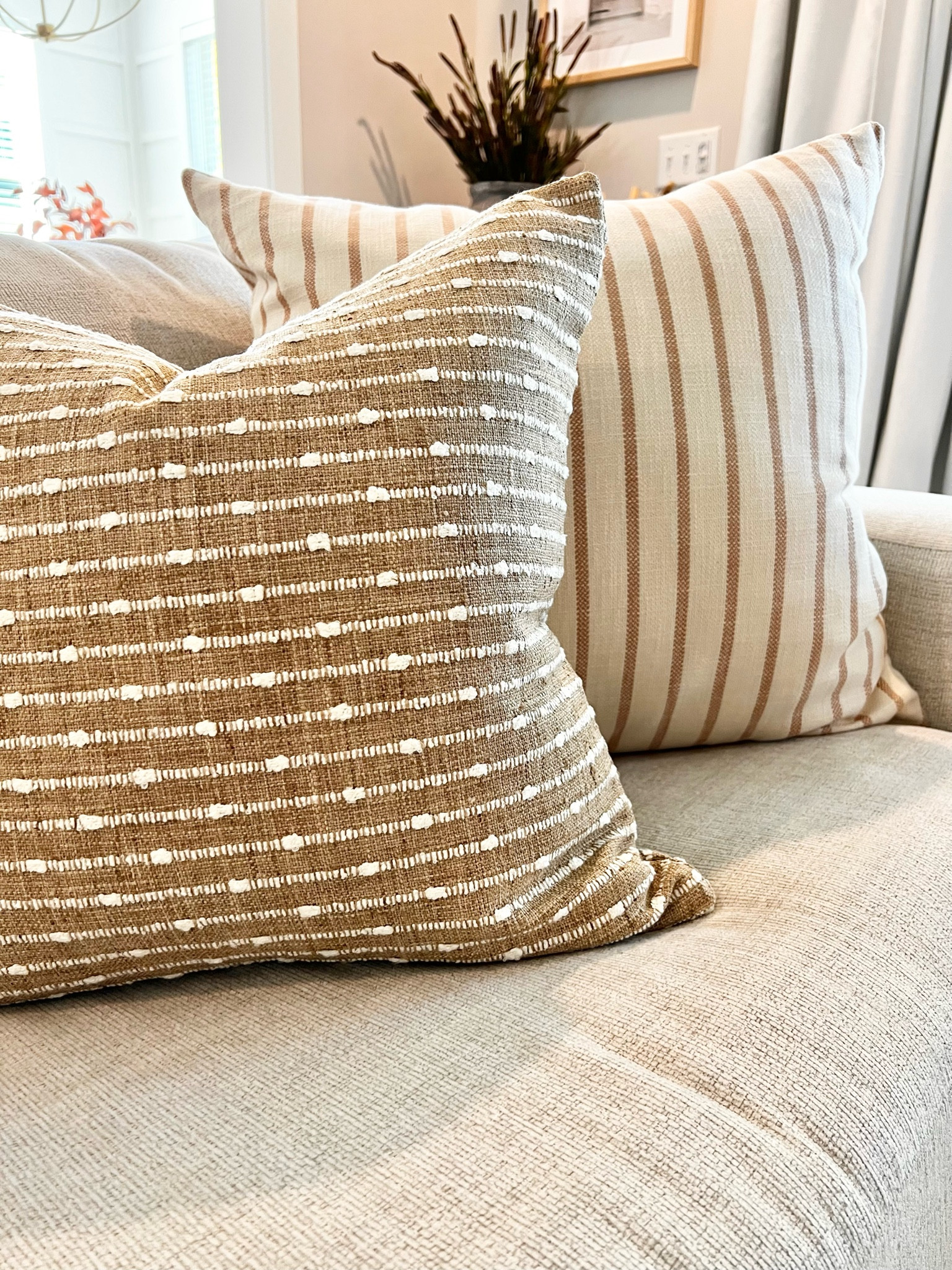 My Couch Pillow Combo 

We’ve used these pillow covers in several client designs and it was time to use them in my own house! I absolutely love the warmth and texture the Aberdeen Harvest cover brings to the space! Their quality is great and I know they will stand up to the rest of my wild and crazy kiddos 🤪

Pillow Covers, Couch pillows, throw pillows,
Pillow combinations, winter pillows, fall pillows, autumn pillows, neutral decor, neutral home decor, fyp, viral pillows, modern home, modern home decor, modern organic, organic neutral decor, transitional style, transitional living room, modern organic living room, pillow inserts, Target style 

#LTKfamily #LTKhome #LTKstyletip