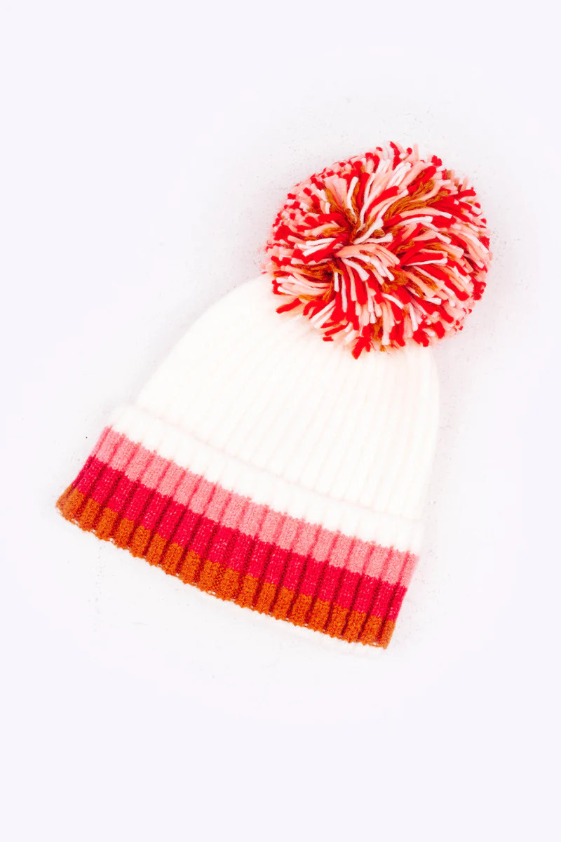 Mountain Top Beanie - White | The Impeccable Pig